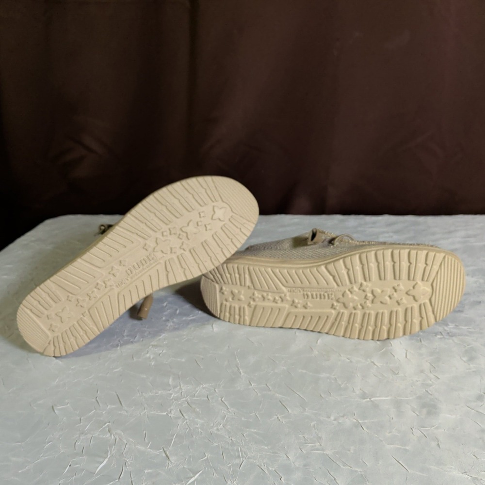 Hey Dude Wally Sox Shoes Mens Size 7 Gray Slip On Moc Boat Loafers Sneakers - Picture 6 of 7